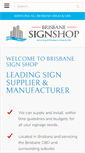 Mobile Screenshot of brisignshop.com.au